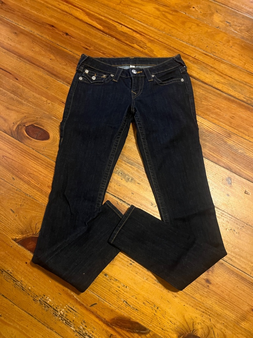 True Religion Skinny Jeans with Contrast Stitching